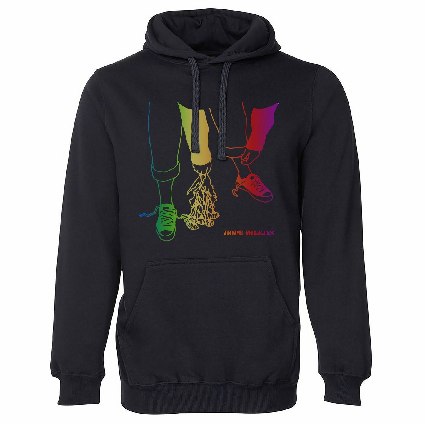 Hope Wilkins Flower Design Pride Hoodie